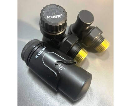 Комплект кутовий KOER SET-24 1/2'' Black (KR5283)