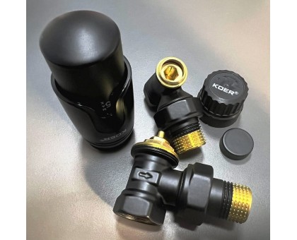 Комплект кутовий KOER SET-24 1/2'' Black (KR5283)