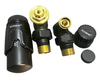 Комплект кутовий KOER SET-24 1/2'' Black (KR5283)