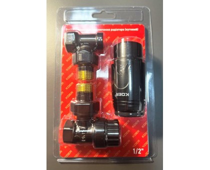 Комплект кутовий KOER SET-24 1/2'' Black (KR5283)