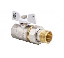 Кран американка Koer 1/2" НВ KR.227.W белый (KR0015)