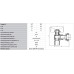Кран кутовий з накидною гайкою Koer 1/2" ЗВ KR.221 (KR0170)