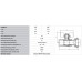 Кран з накидною гайкою Koer 1/2" ЗВ KR.220 (KR0164)