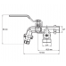 Кран для поливу KOER KR.248 - 1/2"-3/4" (KR3071)