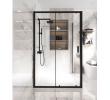 Душевая дверь раздвижная KOLLER POOL LINE PRO Black matt 1200 мм LNPRD120CB