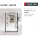 Раздвижная ﻿душевая дверь KOLLER POOL LINE PRO Black matt 1200 мм LNPRD120CB
