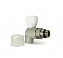 Кран радиаторный ﻿угловой ASG PP-RCT PN20 20х1/2" (1415411179)