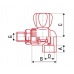  Угловой радиаторный кран ASG PP-RCT PN20 25х3/4" (1418252182)
