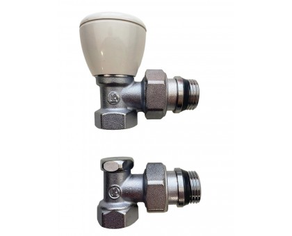 Набор ручных угловых кранов Giacomini R5X033 1/2”+R16X033 1/2”