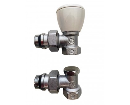 Набор ручных угловых кранов Giacomini R5X033 1/2”+R16X033 1/2”