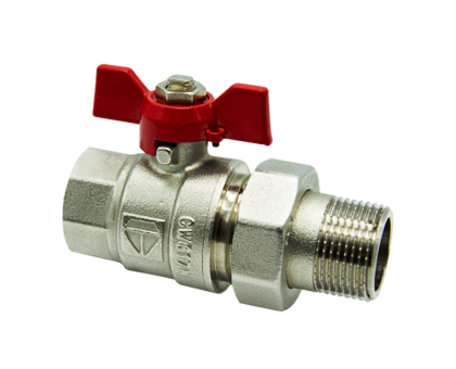 Кран кульовий американка HLV Optima 1/2" Н/В (101227.N. 01)