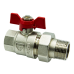 Кран кульовий американка HLV Optima 1/2" Н/В (101227.N. 01)