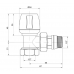 Кран радиаторный угловой с антипротечкой Icma 1/2" №803+940
