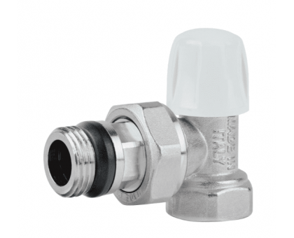 Кран радіаторний кутовий з антипротіканням Icma 1/2" №805+940 (обратка)