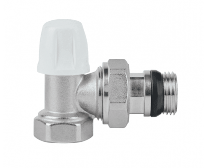 Кран радіаторний кутовий з антипротіканням Icma 1/2" №805+940 (обратка)