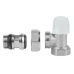 Кран радіаторний кутовий з антипротіканням Icma 1/2" №805+940 (обратка)