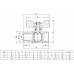 Кран шаровый ITAL 1/2" НВ PN40 (IB110111) бабочка, никель