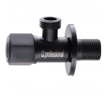 Кран приборный угловой Quality Professional 1/2"X1/2" NV-QP888 BLACK керамика