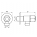 Кран приладовий кутовий Quality Professional 1/2″X1/2″ NV-QP888 нерж