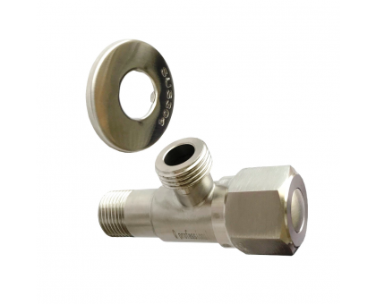 Кран приладовий кутовий Quality Professional 1/2″X1/2″ NV-QP888 нерж