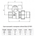 Кран шаровый с американкой Raftec BLACK PN40 ВН 1/2" (DRBS1)