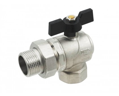 Кран шаровой угловой американка RAFTEC BLACK 1/2" НВ DN15 (DRBS1-U)