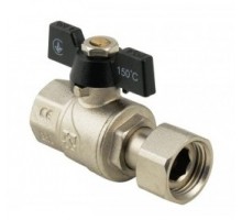 Кран шаровой с накидной гайкой Raftec Black DN20 3/4" (PRB-2)