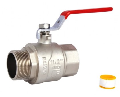 ﻿﻿Кран шаровый SD FORTE 1 1/2" НВ PN40 (SF605W40) 