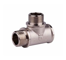 Тройник латунный никелированный SD Forte 1/2" ВЗЗ (SF36515)