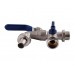 Кран шаровой SELBA 1/2″x3/4″x3/4″ SL4086 для полива двойной
