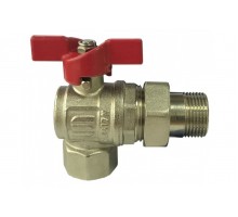 Кран кульовий кутовий SELBA PN40 1/2" з американкою SL1543