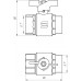 Кран шаровый SELBA PN40 1" НВ SL1508