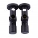 Набор кранов угловых с американкой SOLOMON LUX 1/2″ BLACK 7777 (2шт)
