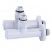 Набор кранов угловых с американкой SOLOMON LUX 1/2″ WHITE 7777 (2шт.)