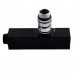 Набор кранов угловых с американкой SOLOMON LUX 1/2″ CUBE BLACK 8888 (2шт.)