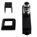 Набор кранов угловых с американкой SOLOMON LUX 1/2″ CUBE BLACK 8888 (2шт.)