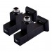 Набор кранов угловых с американкой SOLOMON LUX 1/2″ CUBE BLACK 8888 (2шт.)