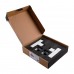 Набор кранов угловых с американкой SOLOMON LUX 1/2″ CUBE WHITE 8888 (2шт.)