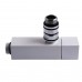 Набор кранов угловых с американкой SOLOMON LUX 1/2″ CUBE WHITE 8888 (2шт.)