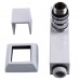 Набор кранов угловых с американкой SOLOMON LUX 1/2″ CUBE WHITE 8888 (2шт.)