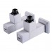 Набор кранов угловых с американкой SOLOMON LUX 1/2″ CUBE WHITE 8888 (2шт.)