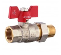 Кран шаровый американка Solomon 1/2" PN 40 прямой 