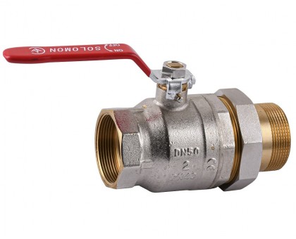 Кран кульовий американка прямий Solomon 2" Dn 50 мм PN 40