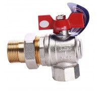 Кран кульовий американка кутовий Solomon 1" Dn 25 мм PN 40 B1043 посилений