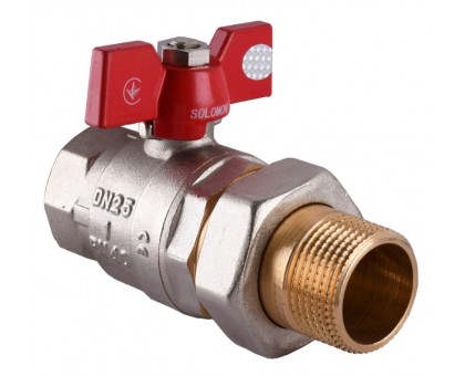 Кран шаровый американка Solomon 1" PN 40 прямой 