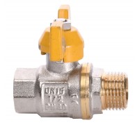 Кран шаровый прямой SOLOMON 1/2″ НВ ЖБ PN40 B1008