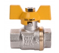 Кран шаровый прямой SOLOMON 1/2″ ВВ ЖБ PN40 B1007