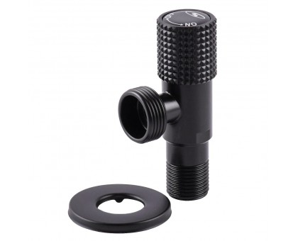 Угловой кран SOLOMON EXCLUSIVE 1/2"х3/4" НН 9889 (BLACK)