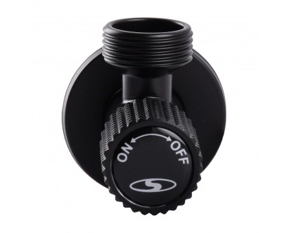 Угловой кран SOLOMON EXCLUSIVE 1/2"х3/4" НН 9889 (BLACK)