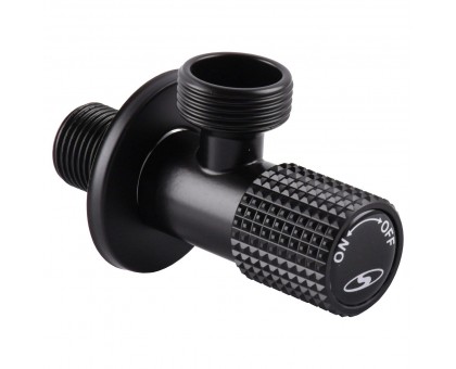Угловой кран SOLOMON EXCLUSIVE 1/2"х3/4" НН 9889 (BLACK)